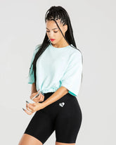 Power Crop Top | Bleached Aqua WOMEN'S BEST